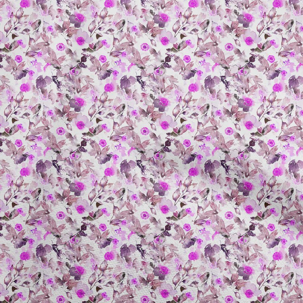 oneOone Cotton Flex Dark Rose Brown Fabric Water Color Sewing Craft Projects Fabric Prints By Yard 40 Inch