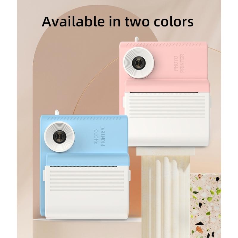 Kids Instants Print Camera Set With 3 Paper Rolls Portable, High Resolution Images, Thermals Printing