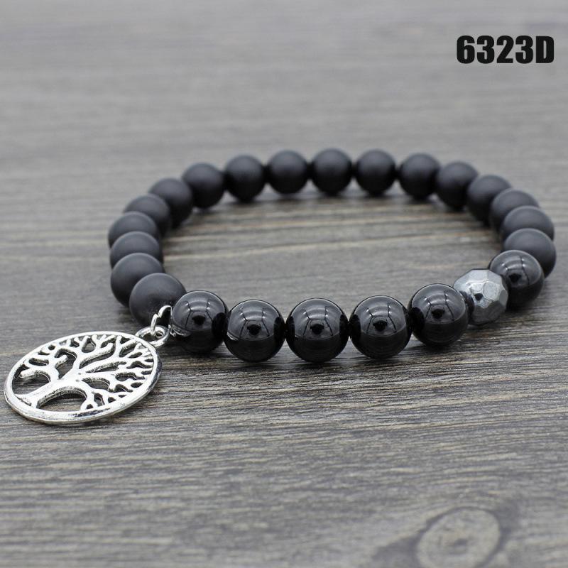 Европейский Хит Продаж Желтый Тигровый Глаз и Вулканический Камень Дерево Лотоса Подвеска Йога Мала Браслет