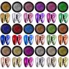 10G Mirror Effect Chrome Nail Powder Metallic Holographic Dip Nail Art Pigment Powder DIY Gel Acrylic Manicure Glitter Dust Decoration