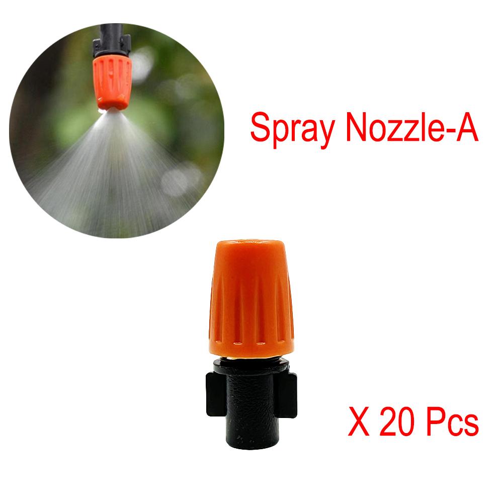 20pcs Nozzle Misting Dripper Sprayer Micro Auto Drip Irrigation System Adjustable Atomizing Sprinkler Agriculture Water Tools