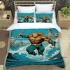 The *Aquaman* fantasy movie duvet cover and pillowcase bedding set is the perfect choice for decorating boys' and girls' bedroom