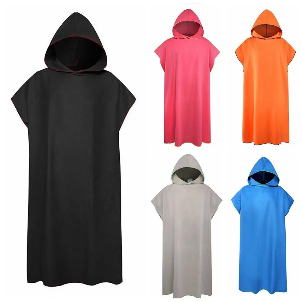 Hooded Swimming Dry Towels Microfiber Beach Poncho Towels Quick-drying Swimming Towels  Bath
