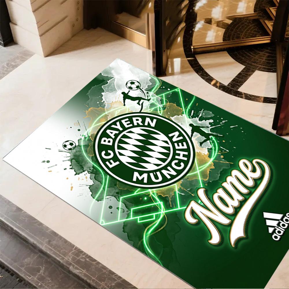 Fc Bayern Munich Fan Art Floor Mat Perfect for Study Room Hallway Balcony Game Room Anti-slip Rug Office Home Decor Perfect Gift for Friends & Family