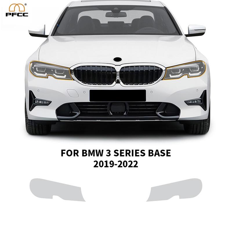 For BMW 3 Series Base - Headlight Rearview TPU Protection Film Pre-cut PPF Clear Bra Anti-scratch Resistant Invisible