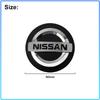 4 Pièces 60MM Cache-Moyeux de Roue de Voiture Anti-Poussière Emblème à Clipser Cache-Roue pour Nissan Nismo Qashqai X J10 J11 Trail Tiida Teana Skyline Juke X-trail