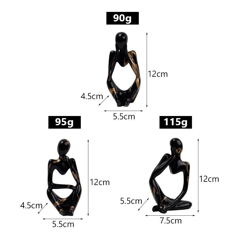 

Красочные Мини Абстрактные Персонажи Домашнее Украшение Модная Граффити Скульптура ТВ Тумба Прихожая Изделия из Смолы