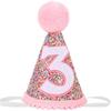 Rainbow Cone Birthday Hat, Glitter Birthday Hat, Perfect Birthday Party Decoration for Boys and Girls