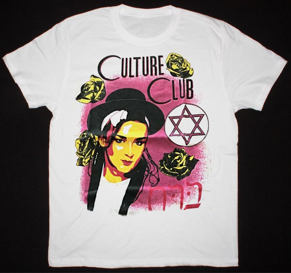 Roses Culture Club Boy George Shirt Classic White Unisex T-Shirt M