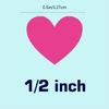 Multicolor Heart Sticker 1/2Inch Colorful Heart Sealing Sticker Adhesive Wrapping Label For Scrapbooking and Packaging