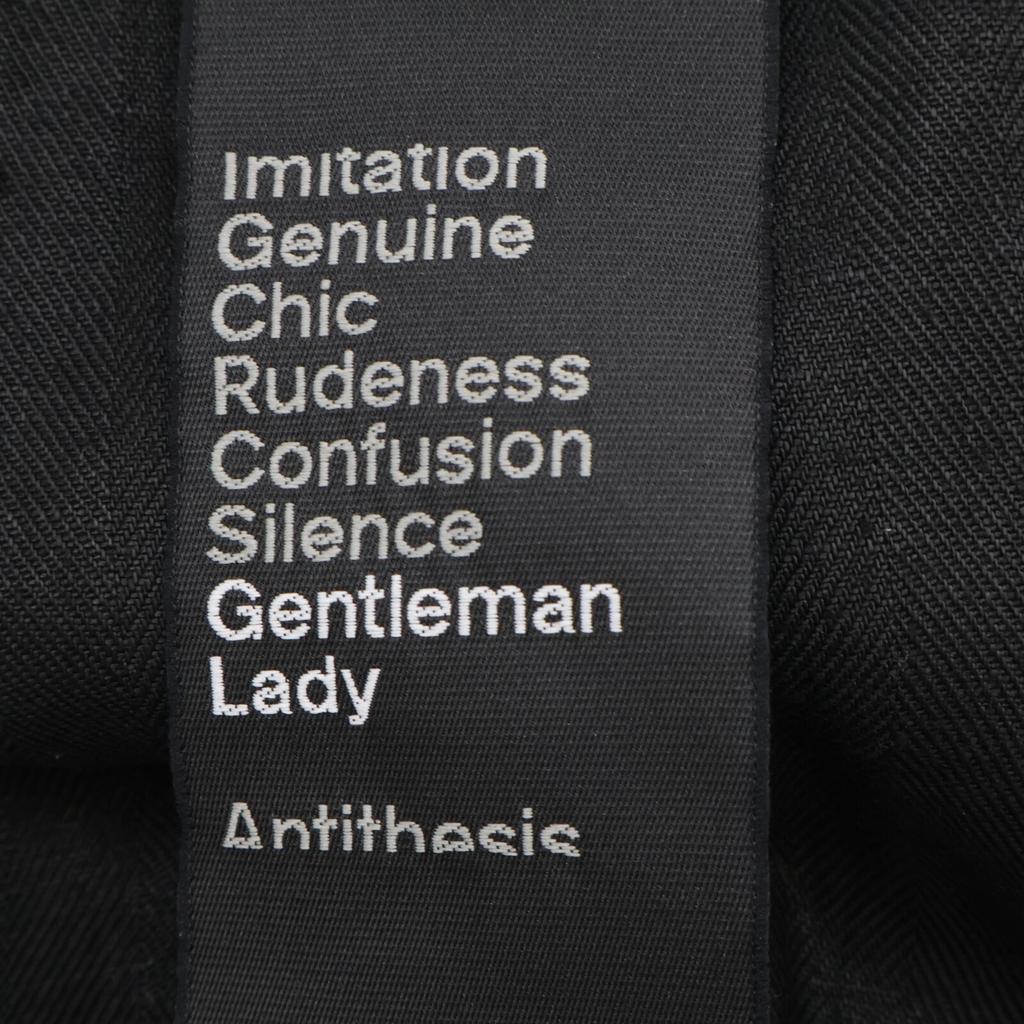 chaos CH007016ER Black Linen Double Breasted 4B Tailored Jacket Jacket F blackUsed