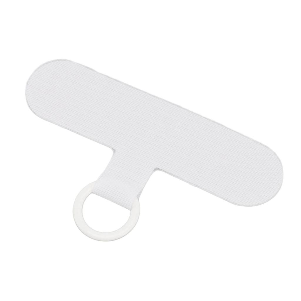 Universal Mobile Phone Lanyard Patch Nylon Cell Phone Hanging Rope Tab Connection Attachment White