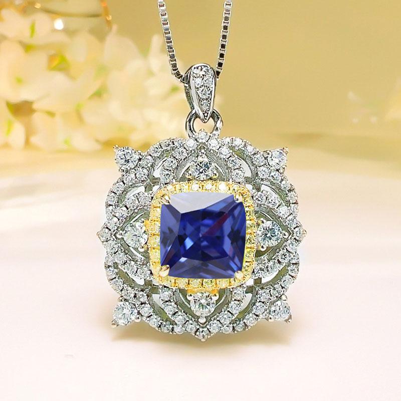 Luxury Delicate Yellow Crystal Tourmaline Necklaces Earrings Rings 3 Pieces Set Classic Wedding Banquet Zircon Zircon Set Gift