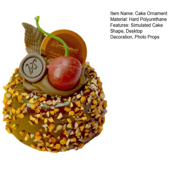 1/4Pcs Simulated Cake Figurine Realistic Mini Strawberry Chocolate Cake Model Home Kitchen Desktop Decoration Ornament Photo Props