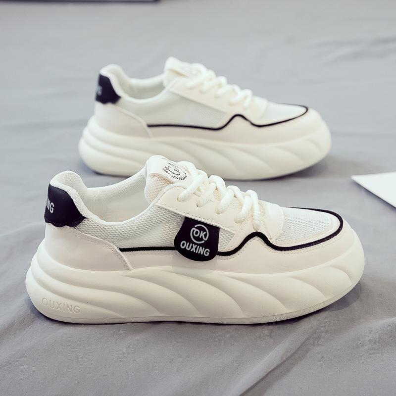 

Летняя сетчатая дышащая и универсальная новая платформа женская обувь спортивная обувь белая обувь 35