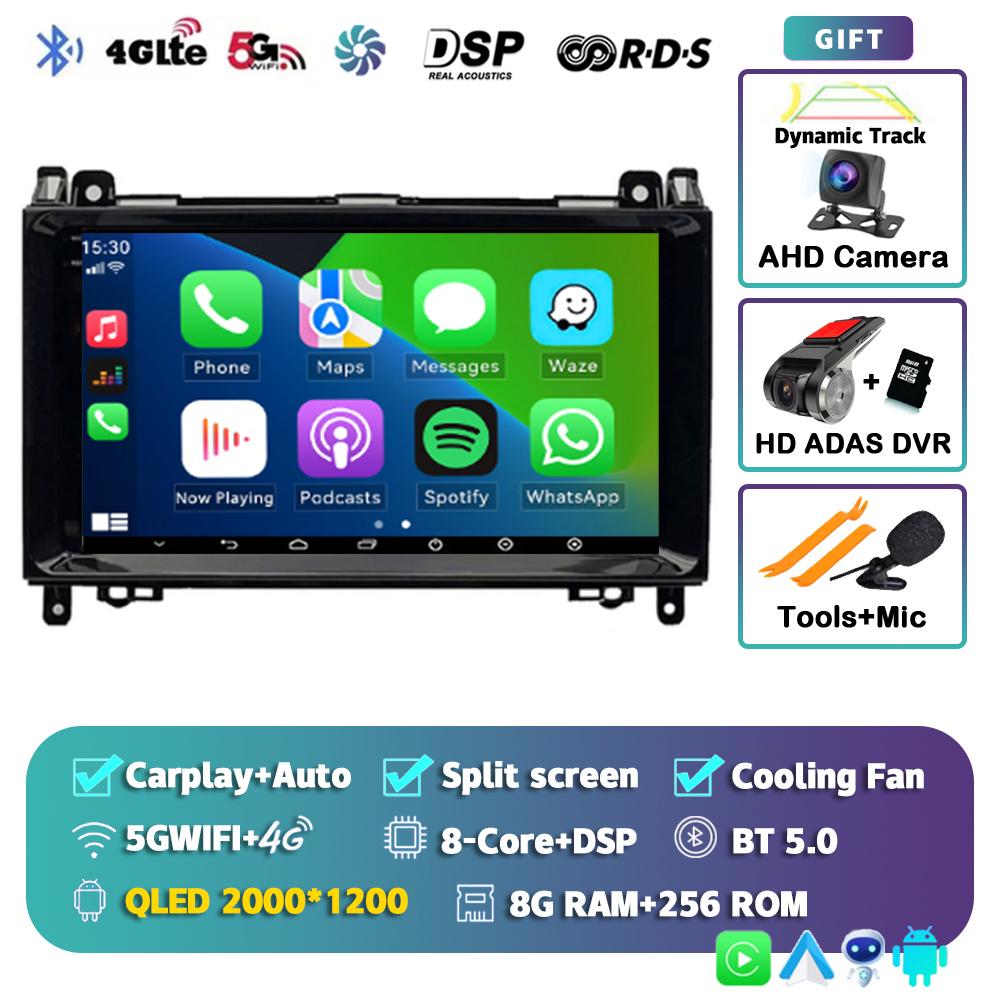 Android 14 Car Radio for Mercedes Benz B200 Sprinter W906 W639 AB Class W169 W245 Viano Vito Multimedia Player 2 Din Stereo DSP