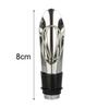 Stainless Steel Liquor Pourer Free Flow Wine Bottle Bar Tools with Stopper Set