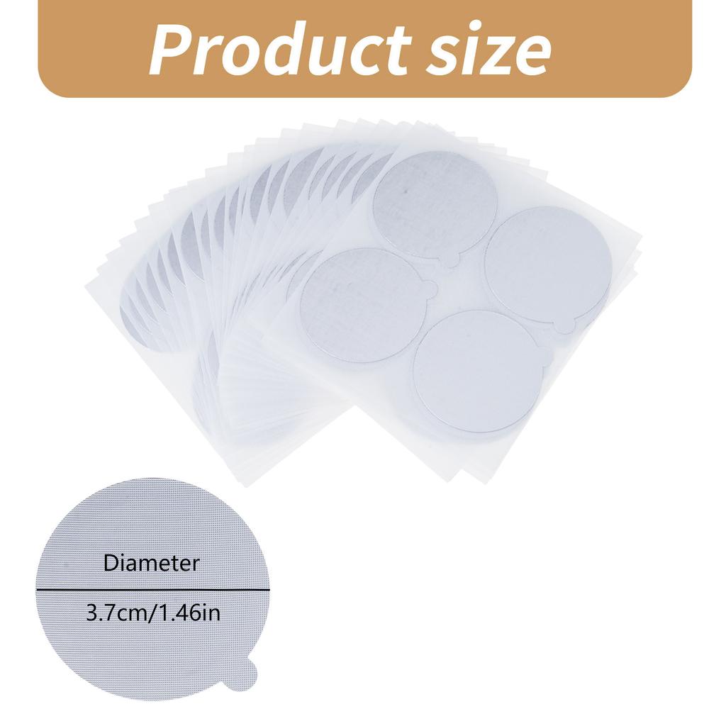 100PCS Aluminum Coffee Pods Stickers 37mm Coffee Pods Sealers Preservation Covers Coffee Pods Sealing Lid for Coffee