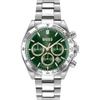BOSS Hero 2.0 Green Dial Silver Stainless Steel Men's Quartz Watch 1514268