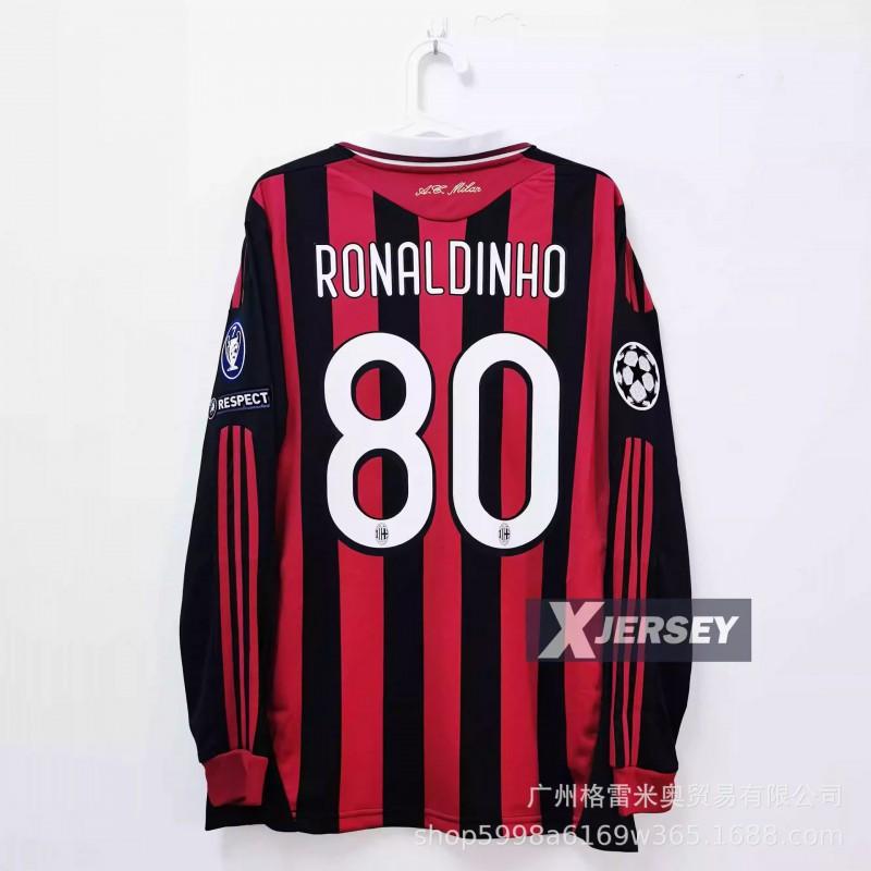 Klasické Retro Fotbalové Dresy Evropské Top Ligy Barcelona 2006 AC Milán 09/10 Inter Fotbalové Tréninkové Dresy