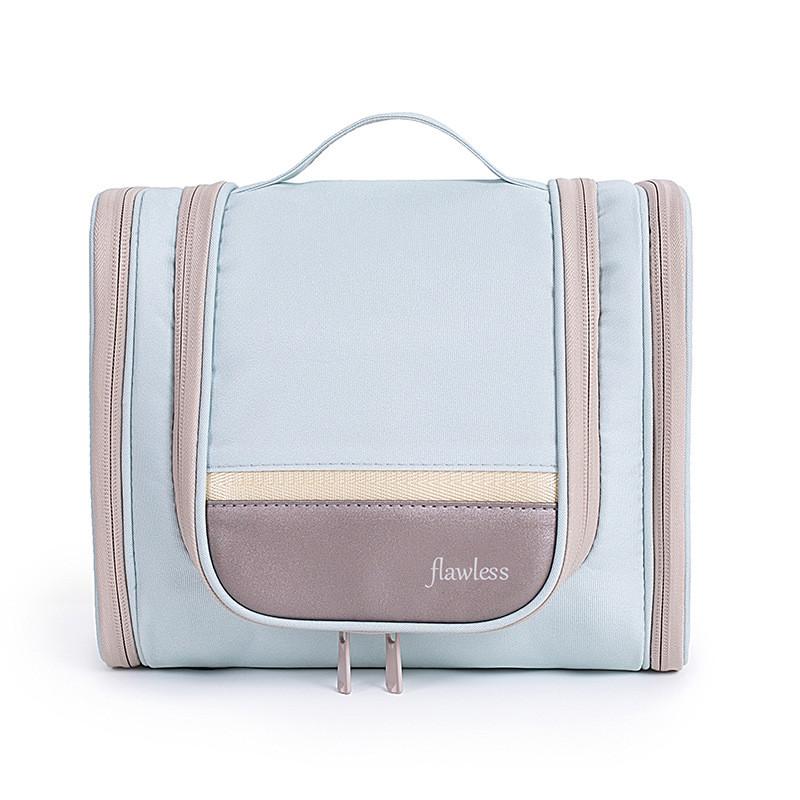 Travel Toiletry Bag With Large Capacity And Waterproof Polyester For Bathroom Storage