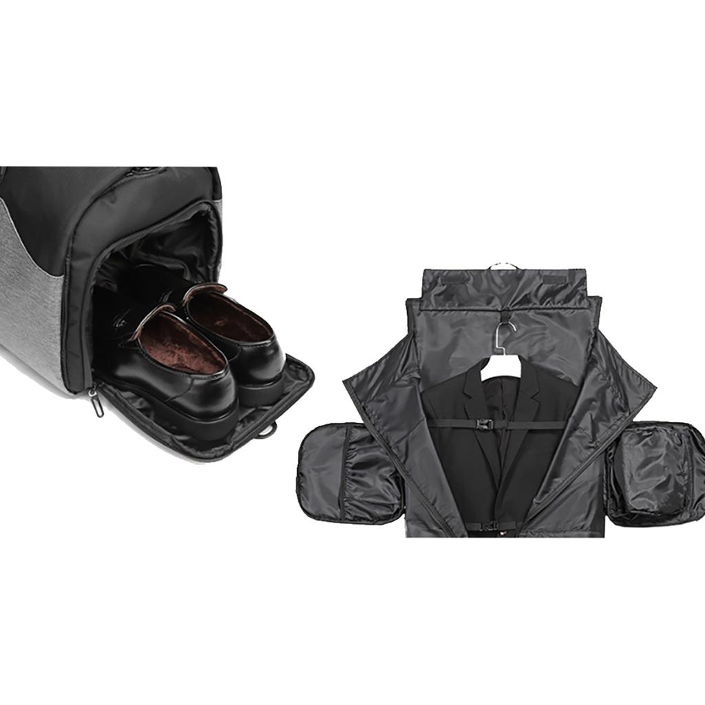 Premium Suit and Shoe Travel Bag with Wet Pocket 50L - Black