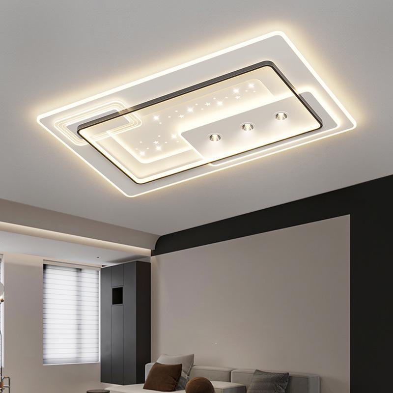 LED Ceiling Light: Simple, Atmospheric Design for Living Room, Bedroom, or Dining Room