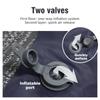 Outdoor Camping Double Inflatable Mattress Ultralight Waterproof Folding Bed for Outdoor Hiking Backpacking Car Travel