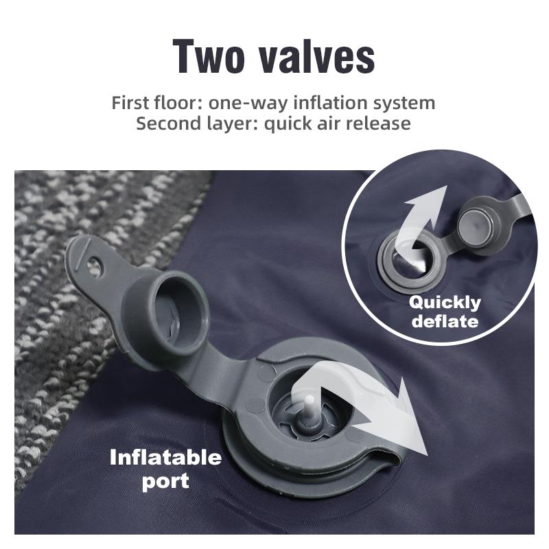 Outdoor Camping Double Inflatable Mattress Ultralight Waterproof Folding Bed for Outdoor Hiking Backpacking Car Travel
