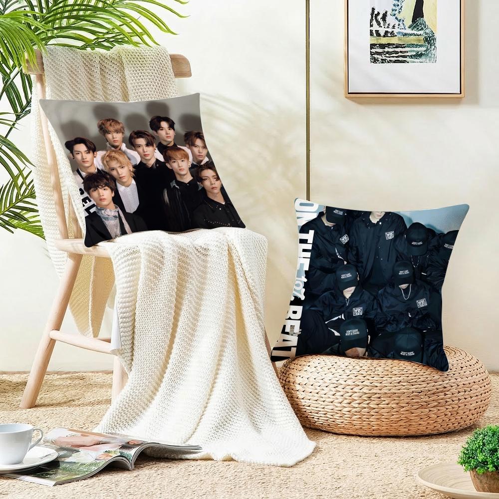 Trendy NNCT 127S Cushion Cover Breathable and skinfriendly linen pillowcase square removable and washable cushion