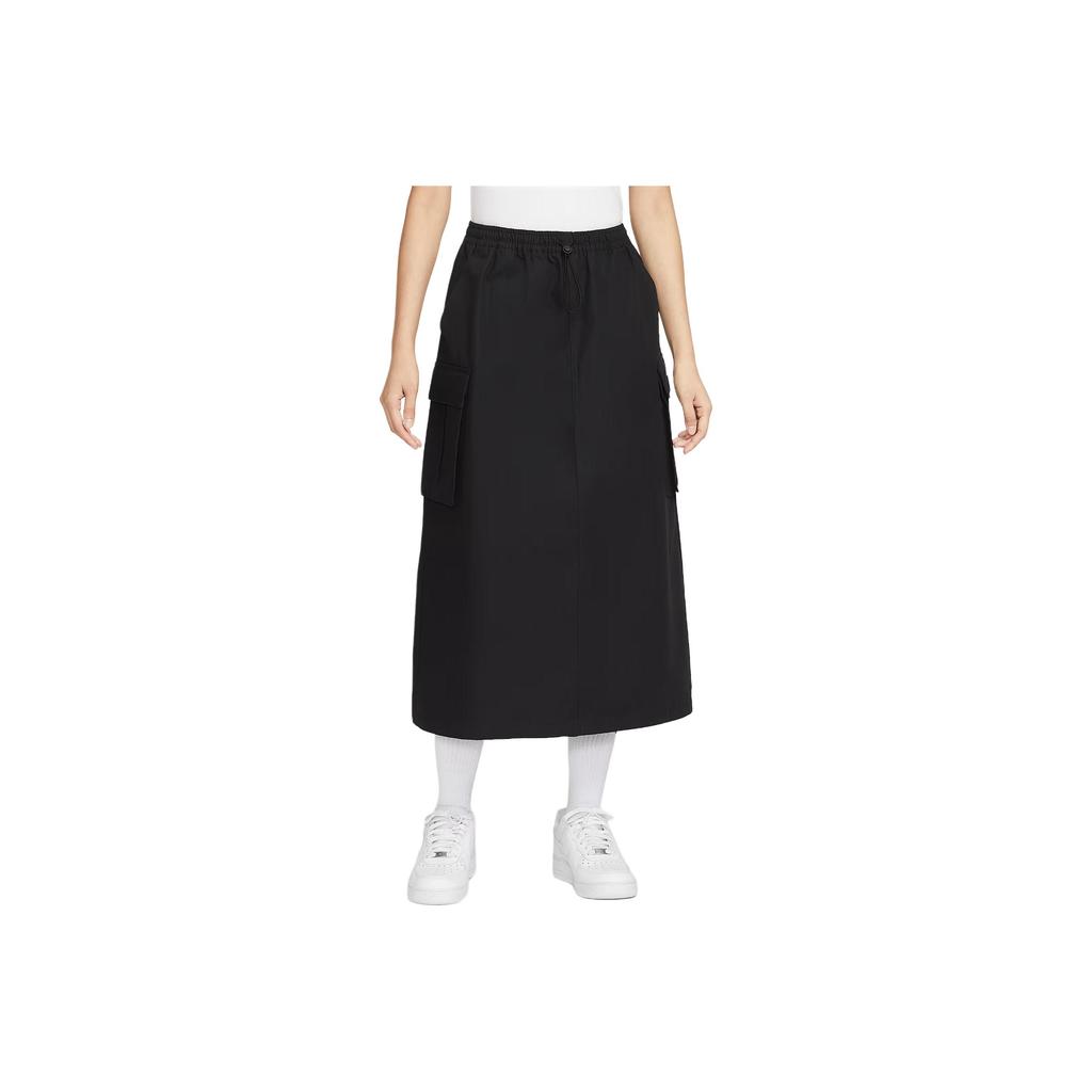 Nike Sportswear Loose Simple Comfortable Solid Color Casual Long Skirt Women Skirts HV2497010