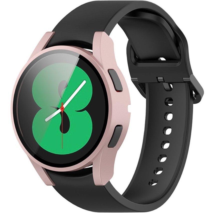 2in1 Case + Tempered Glass for Samsung Galaxy Watch 4 44mm, Pink