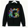 Autumn Winter Spravaki Character Collage Initials Printed Hoodies Fashionable Casual Warm Sports Long Sleeved Children's Boy Hooded Sweatshirts
