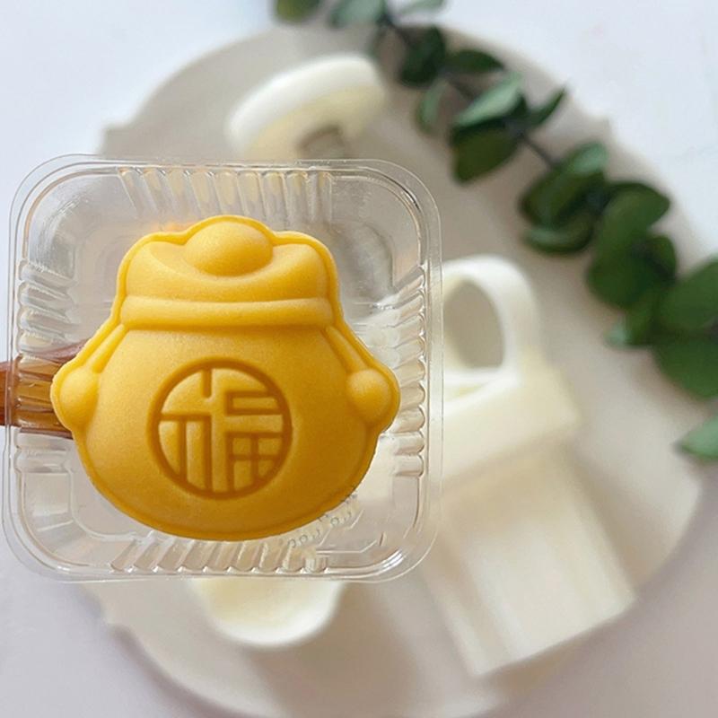 Mini Purse Shape Mooncake Press Mold Cookie Stamps Chinese MidAutumn Moon Cake Makers Decoration Tool for DIY Cookie