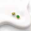 Dull Gold Cat's Eye Stone Spacer Beads with Imitation Jasper for DIY Bracelets and Necklaces