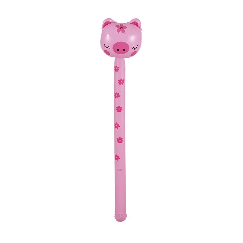 Cartoon Animal Inflatable Giraffe Stick Balloon Toy for Children