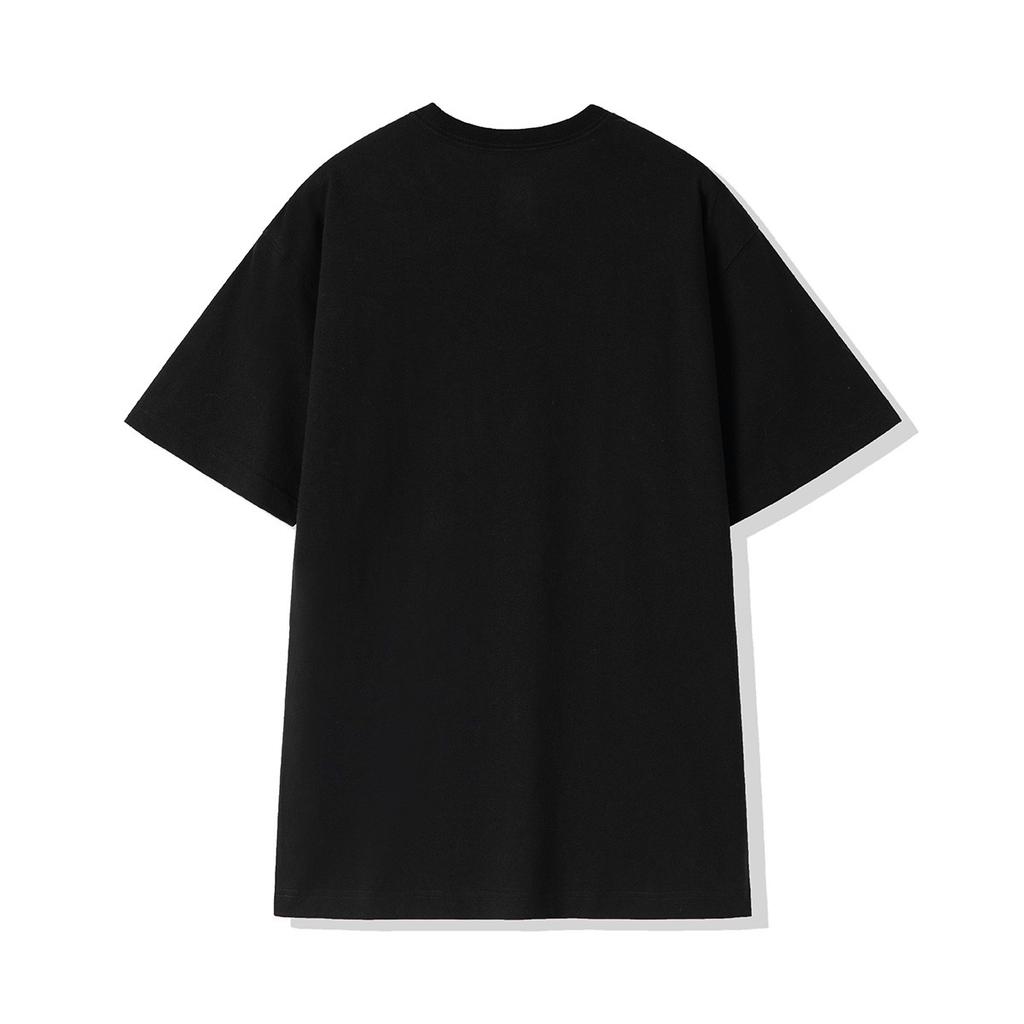 New Era New York Yankees Logo Heart Embroidery Pattern Crew Neck Short Sleeve T-Shirt Unisex T-Shirt Black 13731304