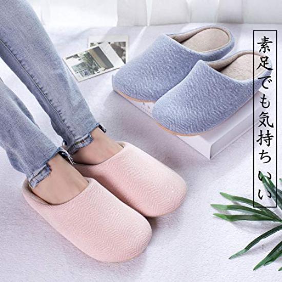 Miyasora Indoor Set of 4 for Men and Perfect for or Work Slippers, Stylish, Washable, (2 pairs) Women, Non-Slip, Cushioned, Washable, Quiet, Guests,