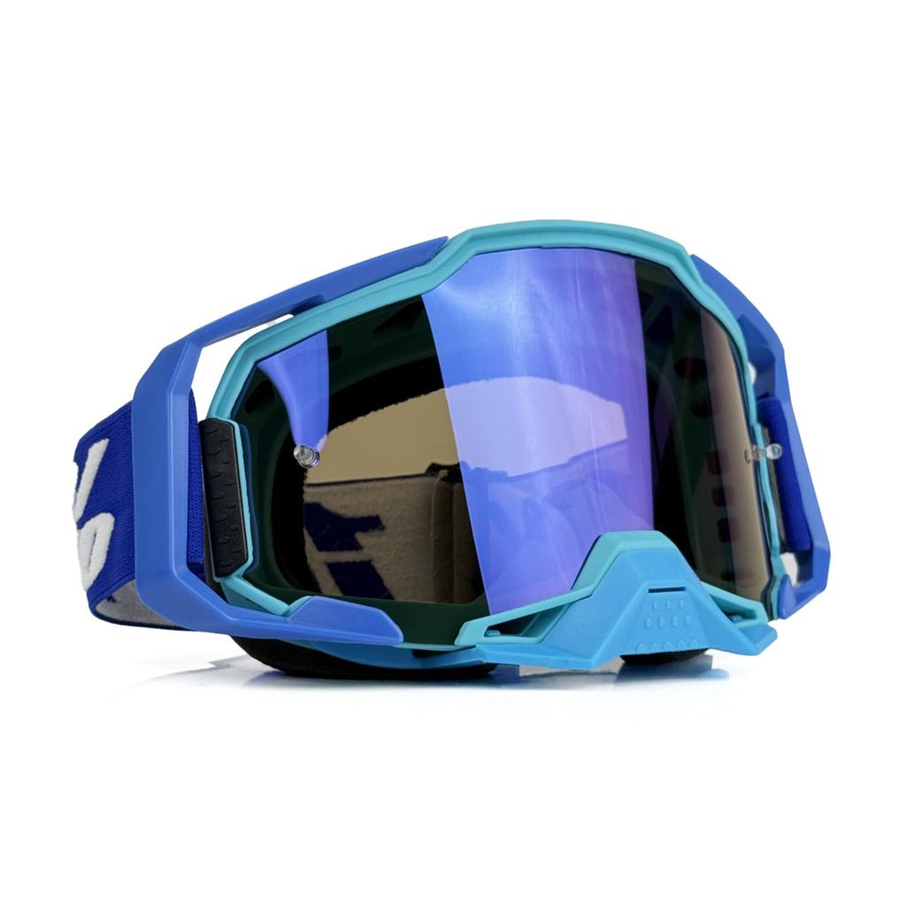 MX Goggles - Motocross Glasses with UV Protection, Anti Fog & Anti Slip for Off-Road Riding, Mountain Bike and Cycling