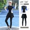 Diving Wetsuit Women Full Body UV Protection Long Sleeve Pants Quick Dry Snorkeling Surfing Swimsuit