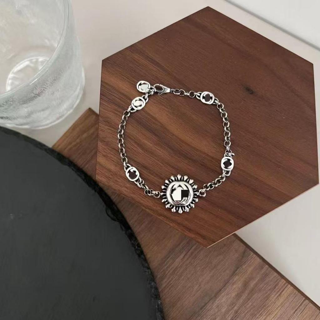 925 Silver Sunflower Bracelet: Versatile and Fashionable Unisex Gift