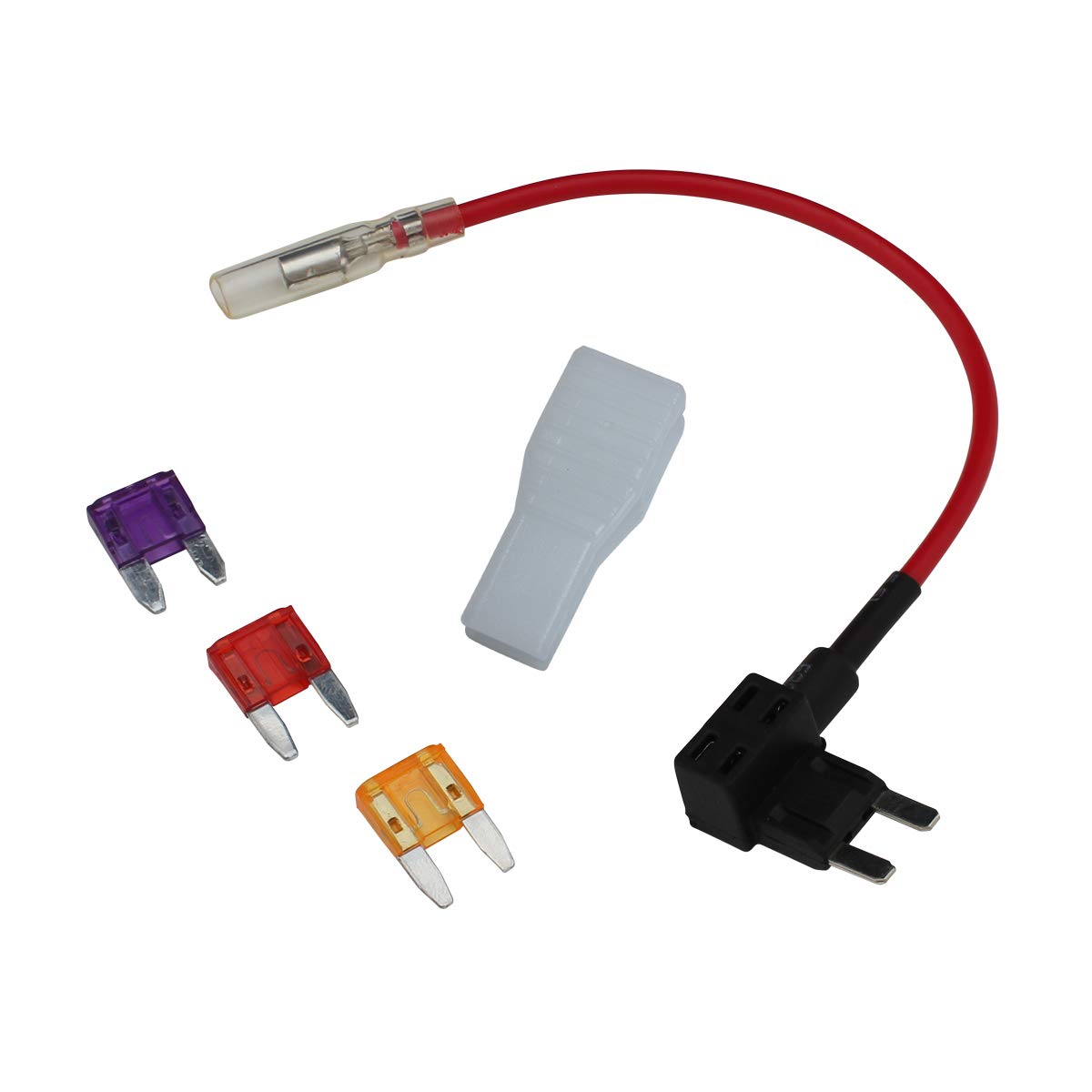 

Kaito Denshi Power Removal Cable for Mini Flat Fuse 3A, 5A, 10A, Fuse, Set of 3