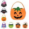 Storage Bucket Halloween Bag Trick Or Treat Gift Basket Portable Halloween Candy Bag  Tote Bag