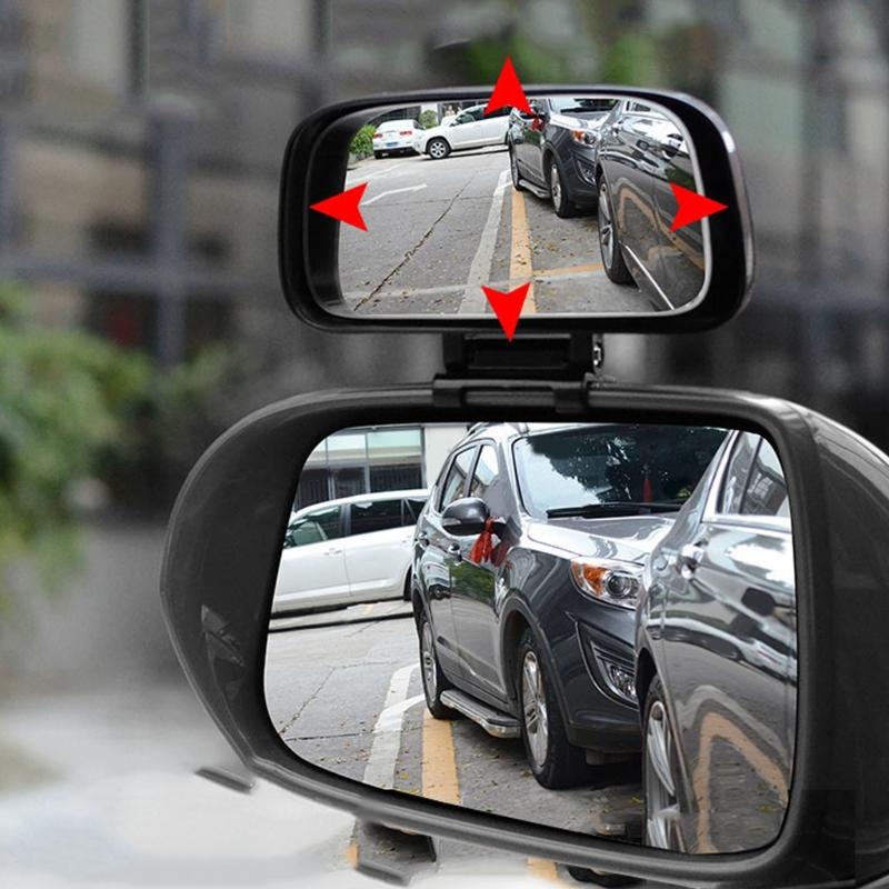 360 Degree Adjustable Wide Angle Car Miror For Blind  Visibility And Safe Lane Changes