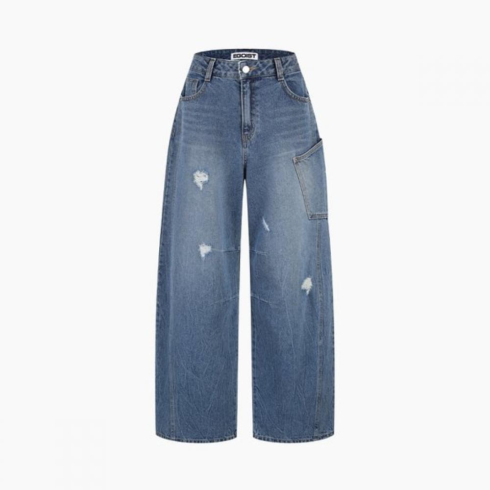 Egoist Vintage Wash Balloon Fit Denim Pants  Es2dp362 