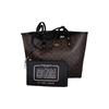 Coach PVC Combo Bag , Tote Bag , Shopping Bag , Shoulder Bag Large Women's Black Brown Monogram (Unisex) Shoulder Bags 36658 IMAA8