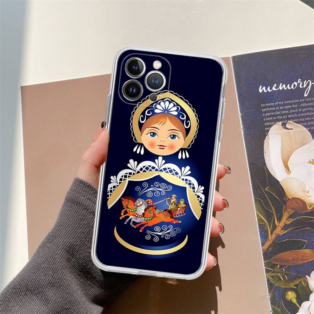 Russian Dolls Matryoshka Cute Case For Iphone 17 16 15 Pro Max 11 12 13 14 Pro Plus Phone Cover