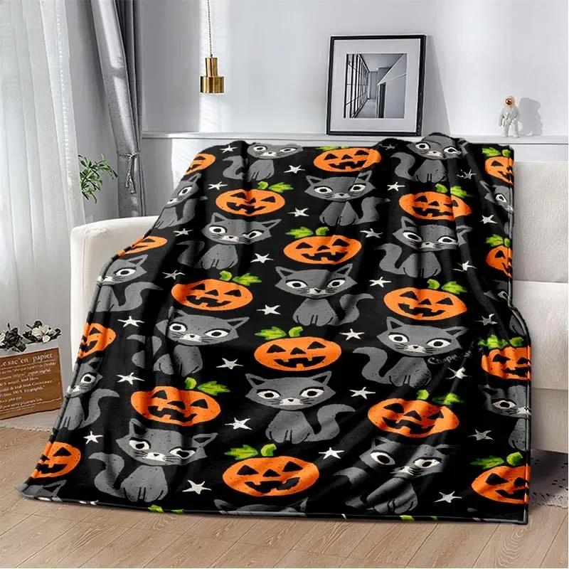 9 Cute Cat Cartoon Soft Flannel Fluffy Throw Camping Blanket for Children Sofa Throw Thin Blanket Fashion Gift