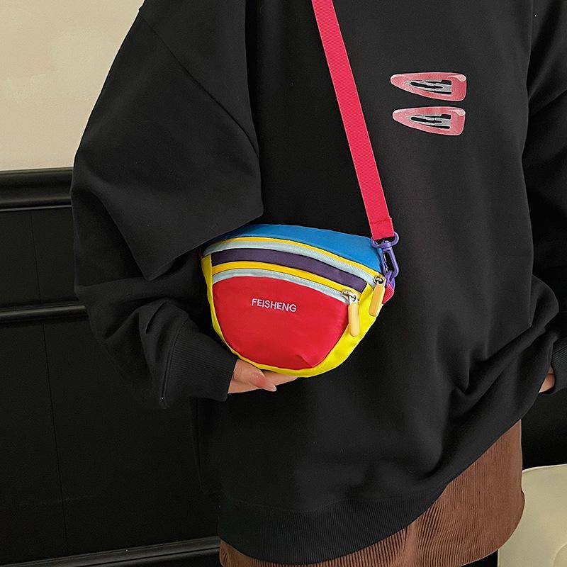 Women's Color Block Crossbody Bag: Lightweight, Summer Sports Style