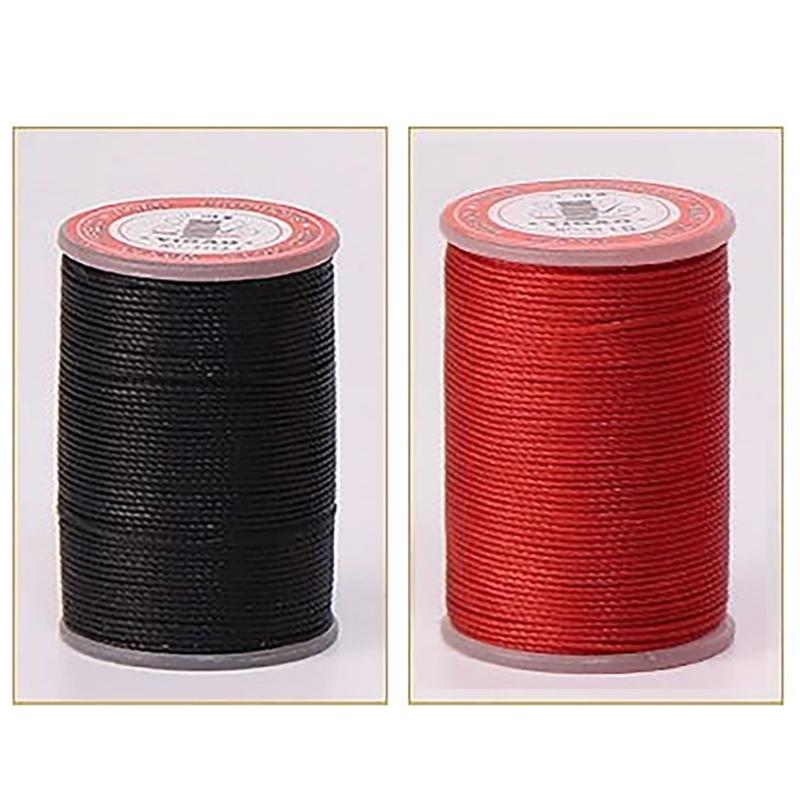 120yds/Roll Polyester Sewing Thread for Hand Stitching 0.55mm Round Waxed Thread Beading Cords Thread for Jewelry Making